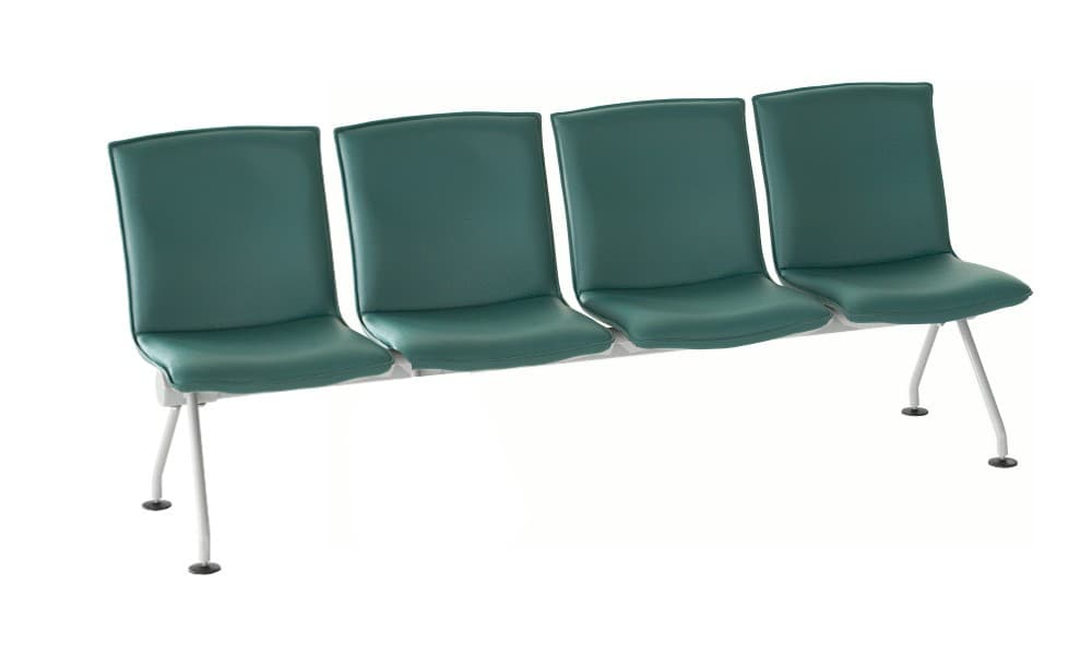 เก้าอี้แถว 4 ที่นั่ง หุ้มหนัง PVC ROCKY VC-7...