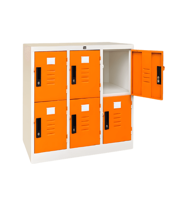 ตู้ล็อคเกอร์เตี้ย 6 ช่อง