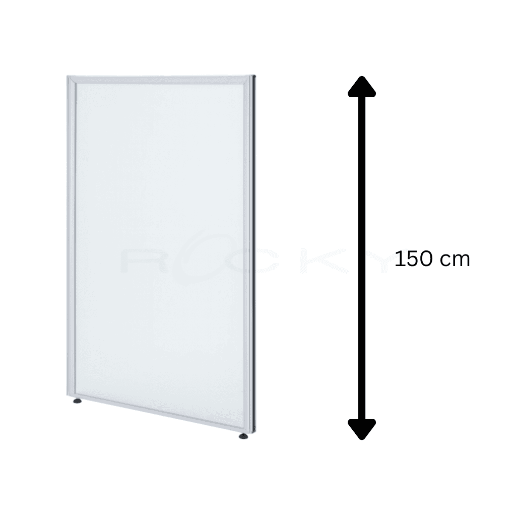 พาทิชั่นรุ่น 5 กระจกใส ขนาดความสูง 150 cm RO...