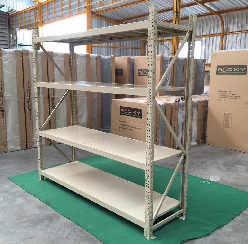 4-Layer Freestanding Steel Storage Rack