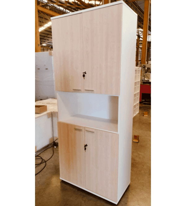 ตู้เก็บเอกสารบน-ล่างบานเปิด ตรงกลางโล่ง